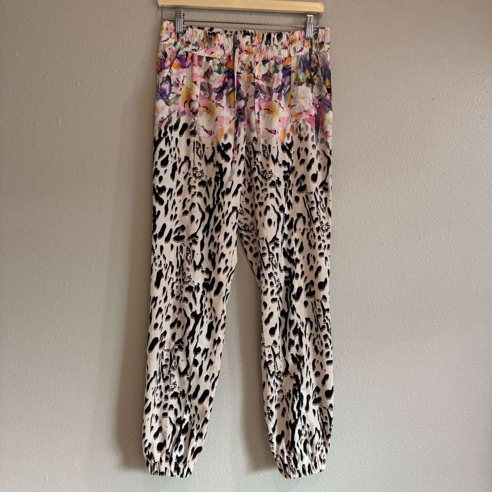 Bebe Mixed Print Joggers - Jungle Bloom & Leopard (XS)‎
